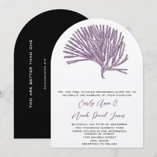 Invitación Boda Cristiana Coral de Ciruela Mi Alma Encontró a