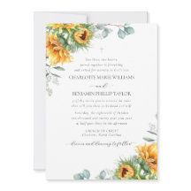 Boda cristiana de Charlotte Rustic Sunflowers