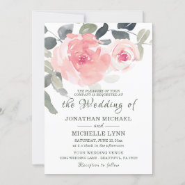 Invitación Boda cristiano floral floral de la vegetación suav