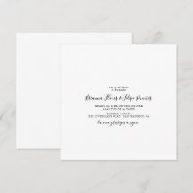 Boda cuadrado simple en español