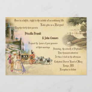 Invitación Boda cuento de hadas, creación única, romántico
