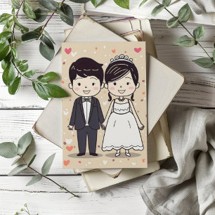 Invitación Boda Cute Personalizado Pareja