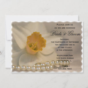 Invitación Boda Daffodil and Pearls