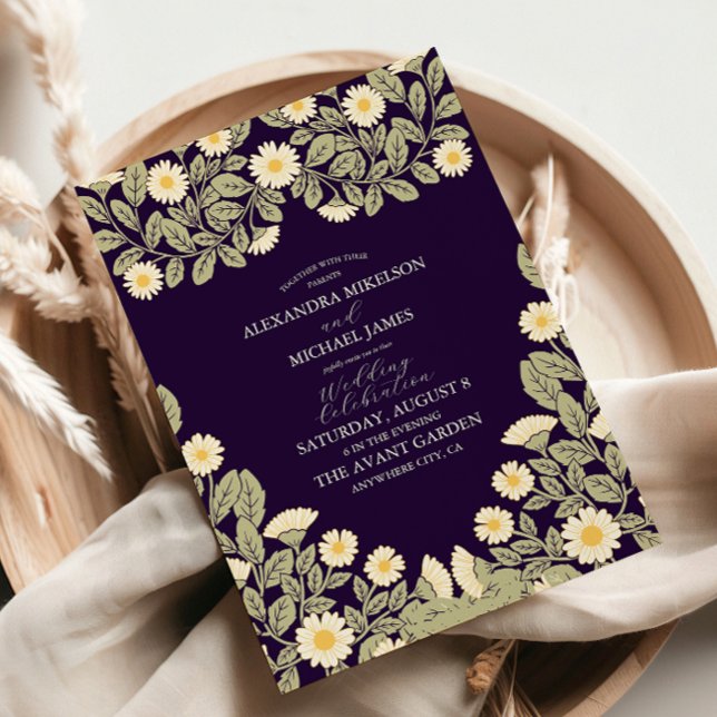 Invitación Boda Daisy Art Nouveau (Subido por el creador)