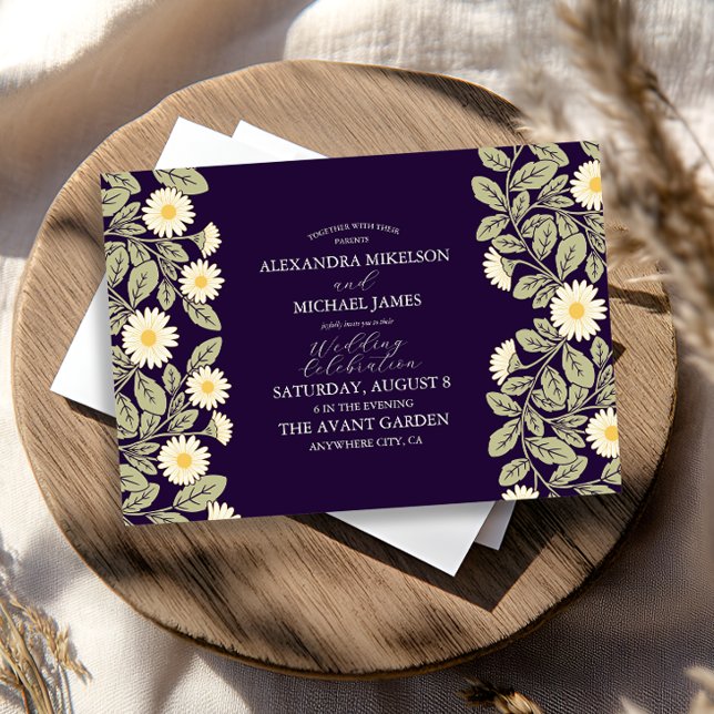 Invitación Boda Daisy Art Nouveau (Subido por el creador)