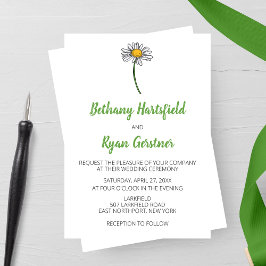 Invitación Boda Daisy minimalista