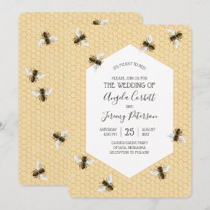 Invitación Boda de abejas viejas