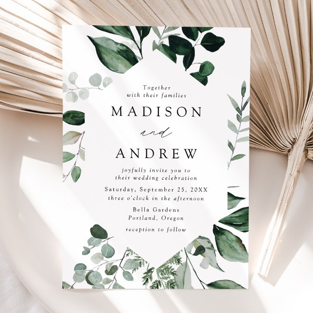 Invitación Boda de Abundante Verdor (Subido por el creador)
