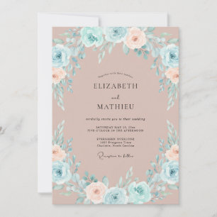 Invitación Boda de Acuarela Atractiva Malva