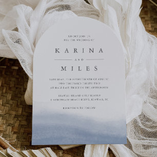 Invitación Boda de acuarela costera de Tide Ebb