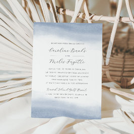 Invitación Boda de acuarela costera de Tide Ebb