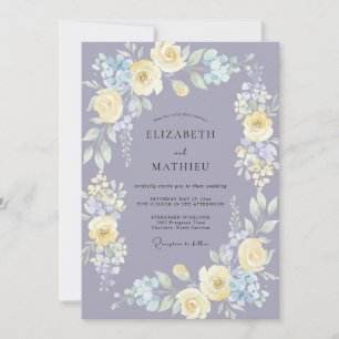 Invitación Boda de Acuarela de Agua de Primavera Serena Lavan