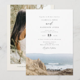 Invitación BODA de acuarela de MONTAUK Beach New York