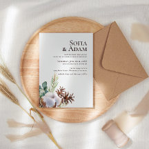 Boda de acuarela de Poinsettia floral de invierno