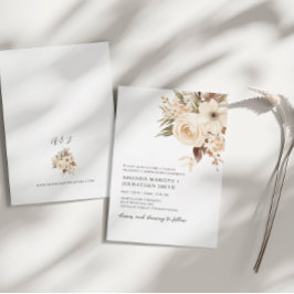 Invitación Boda de acuarela del jardín botánico de otoño