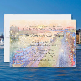 Invitación Boda de acuarela del río Savannah