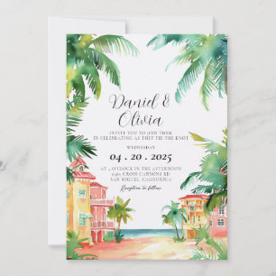 Invitación Boda de Acuarela en Key West FL