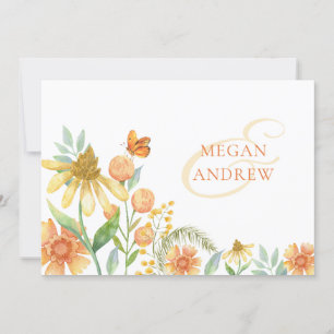 Invitación Boda de acuarela floral