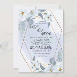 Invitación Boda de acuarela floral