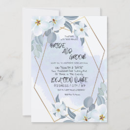 Invitación Boda de acuarela floral