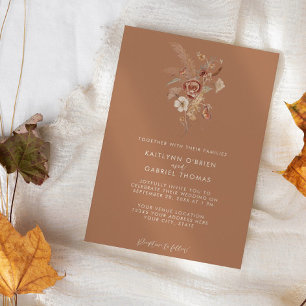 Invitación Boda de Acuarela Floral de Flor Silvestre de Terra