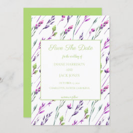 Invitación Boda de Acuarela Guardar la Fecha