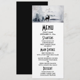 Invitación Boda de acuarela rusa de renos de invierno