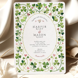 Invitación Boda de acuarela singulares y suculentas