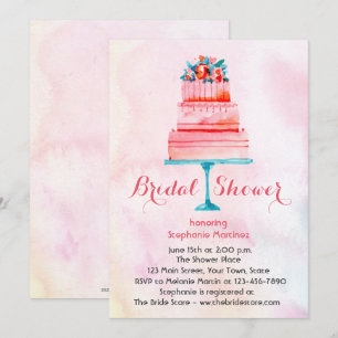 Invitación Boda de acuarela Take Bridal Shower