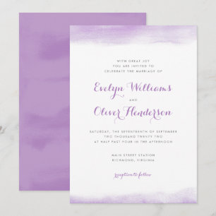 Invitación Boda de agua de Lilac