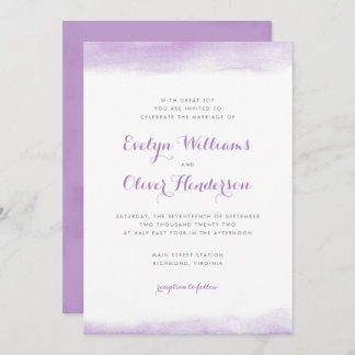 Invitación Boda de agua de Lilac