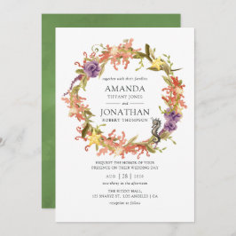 Invitación Boda de algas marinas acuáticas