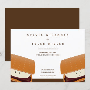 Invitación Boda de alimentos de Ilustracion S'more