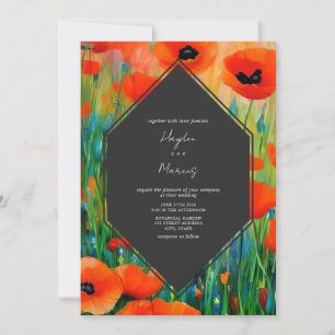 Invitación Boda de amapola bucal