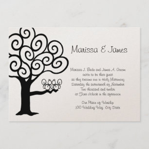 Invitación Boda de amor de ardilla