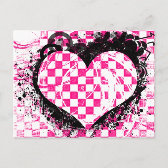 Invitación Boda de amor de rock de punk (Anverso)