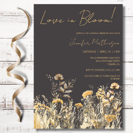 Invitación Boda de Amor en Flor Ducha Nupcial Silvestre
