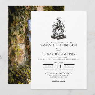 Invitación Boda de Amor en la Fogata