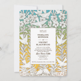 Invitación Boda de Amor Vintage Paloma