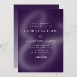 Invitación Boda de Ampersand Morple Moody Typography