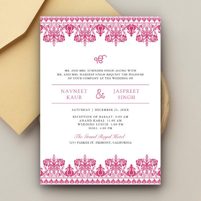 Invitación Boda de Anand Karaj Sikh (Subido por el creador)