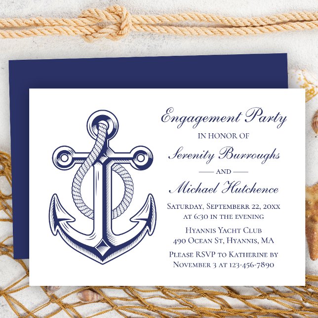Invitación Boda de Anclaje Azul de la Marina del Partido de C (Subido por el creador)