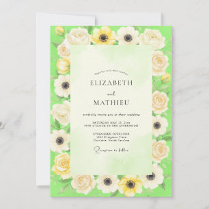 Invitación Boda de Anémona con Crema de Lima