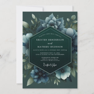 Invitación Boda de Anémona de Pizarra Cazadora