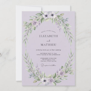 Invitación Boda de Anémona Lila