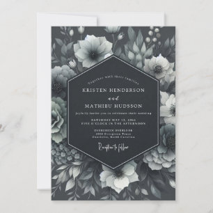 Invitación Boda de Anémona Malhumorada de Carbón