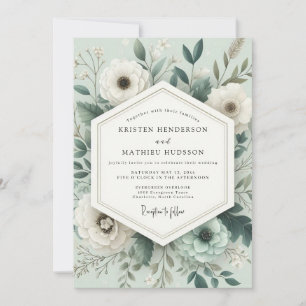 Invitación Boda de Anémona Poética Salvia