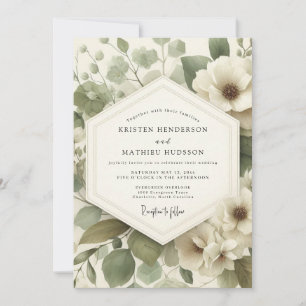 Invitación Boda de Anémona Serena Salvia