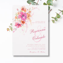 Boda de Anémonas Peonías Flores Silvestres Pastel