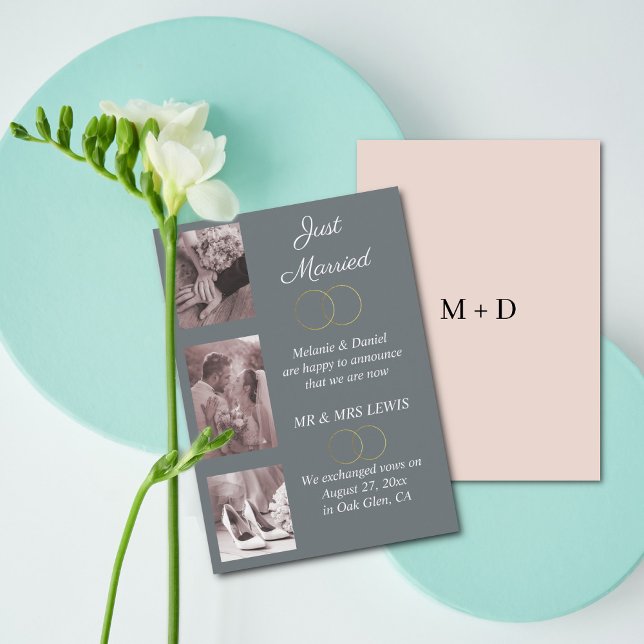 Invitación Boda de anillos minimalistas (Subido por el creador)